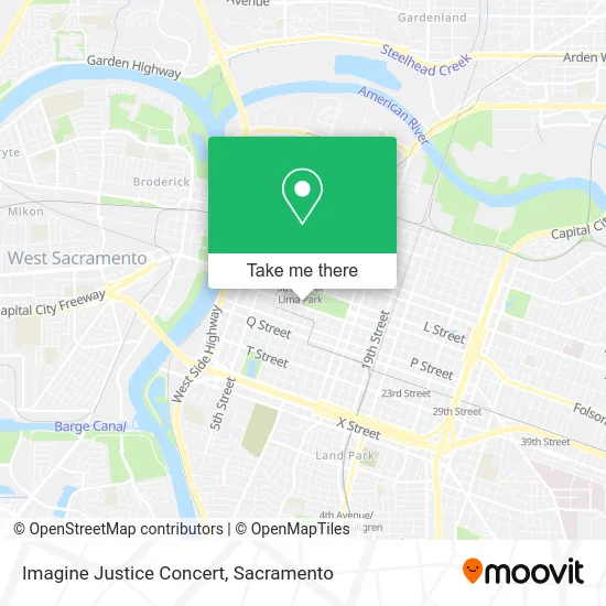 Imagine Justice Concert map