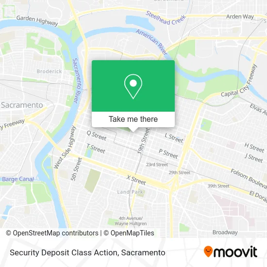 Mapa de Security Deposit Class Action
