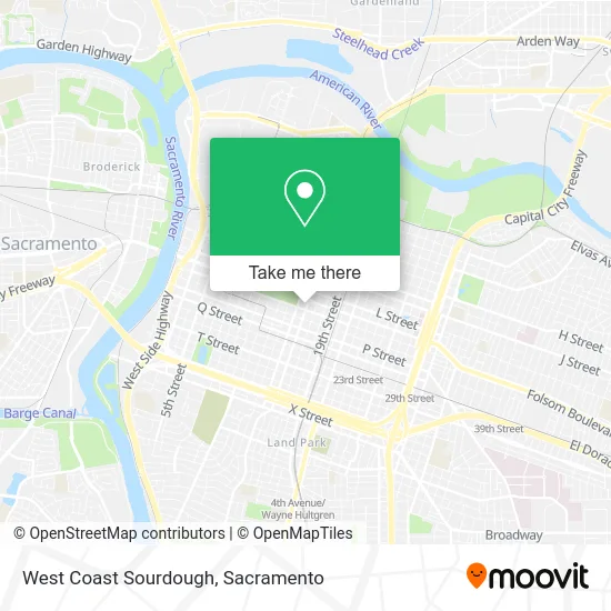 West Coast Sourdough map