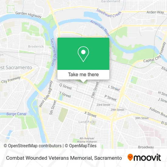 Mapa de Combat Wounded Veterans Memorial