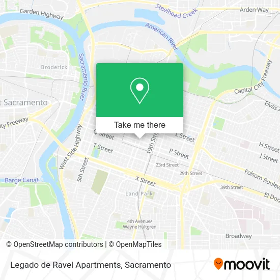 Mapa de Legado de Ravel Apartments