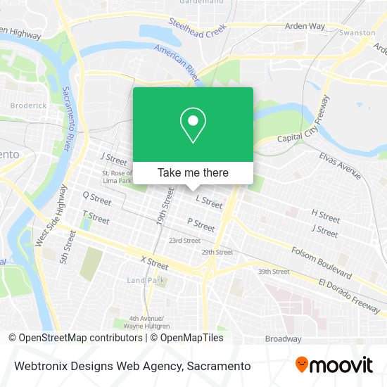 Webtronix Designs Web Agency map