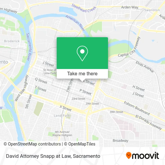 David Attorney Snapp at Law map