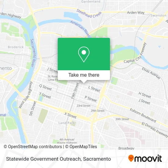 Mapa de Statewide Government Outreach