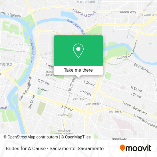 Mapa de Brides for A Cause - Sacramento