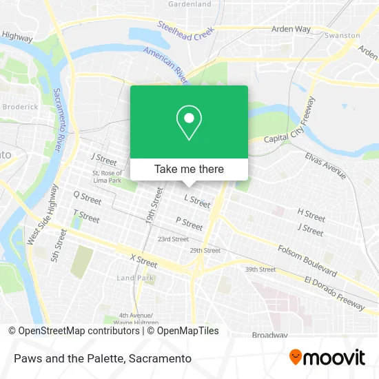 Mapa de Paws and the Palette