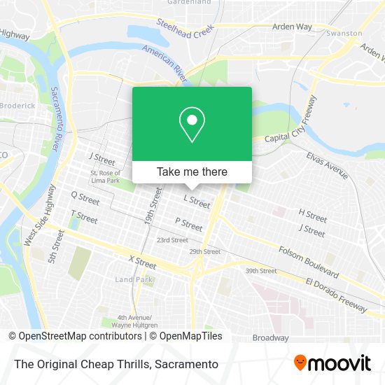 The Original Cheap Thrills map