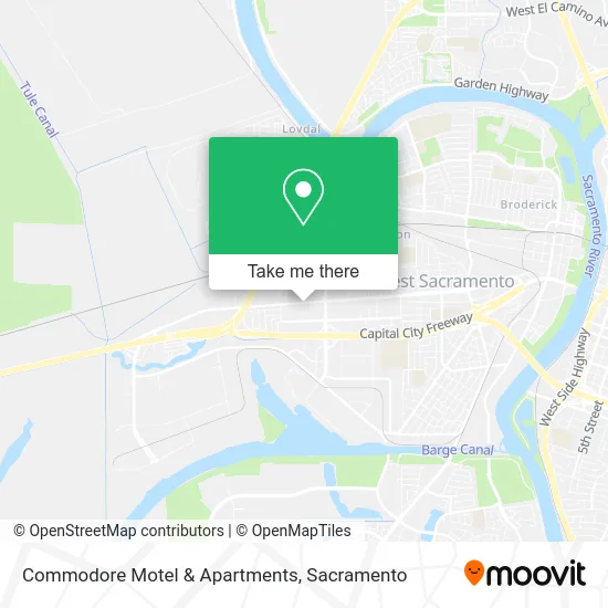 Commodore Motel & Apartments map