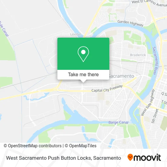 West Sacramento Push Button Locks map
