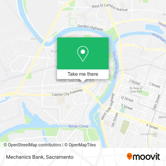 Mapa de Mechanics Bank