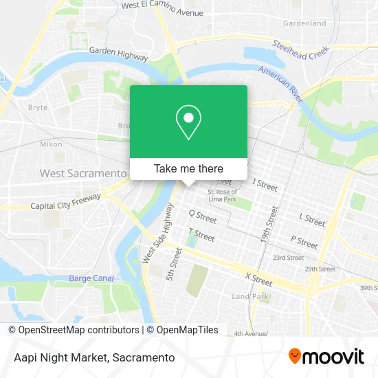 Aapi Night Market map
