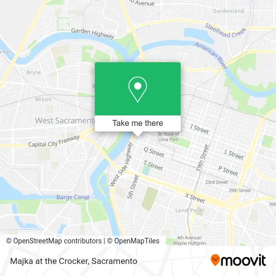 Majka at the Crocker map