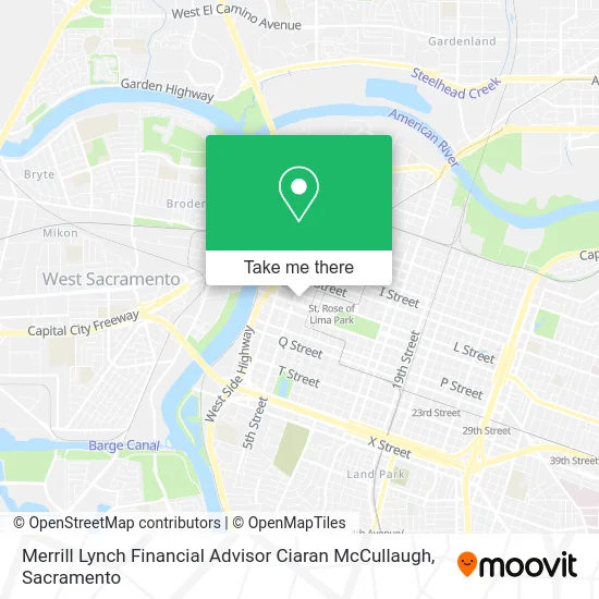 Mapa de Merrill Lynch Financial Advisor Ciaran McCullaugh