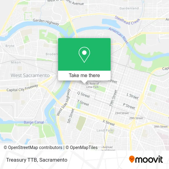 Treasury TTB map