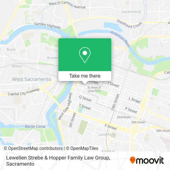 Mapa de Lewellen Strebe & Hopper Family Law Group