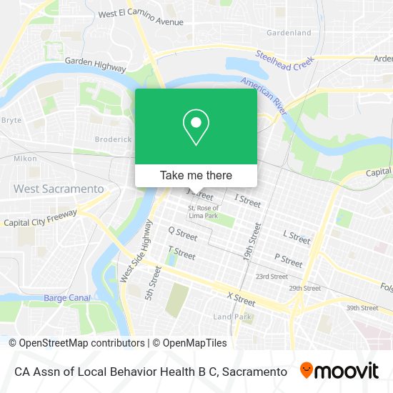 CA Assn of Local Behavior Health B C map