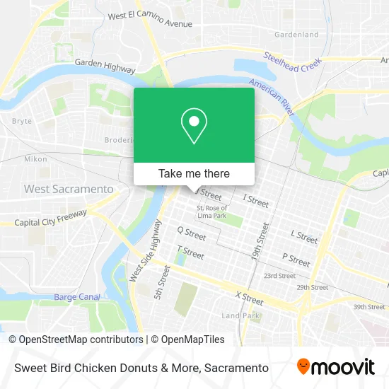 Mapa de Sweet Bird Chicken Donuts & More
