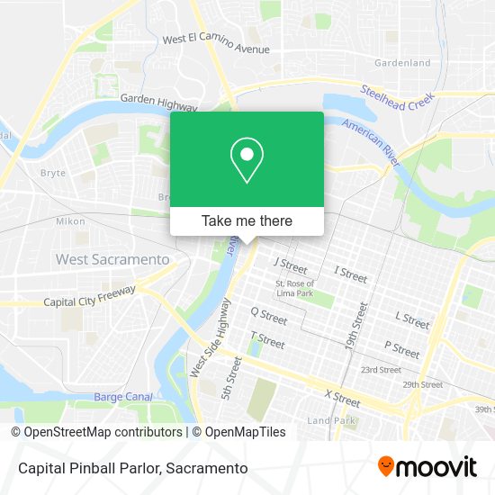 Capital Pinball Parlor map