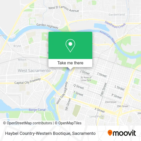 Mapa de Haybel Country-Western Bootique