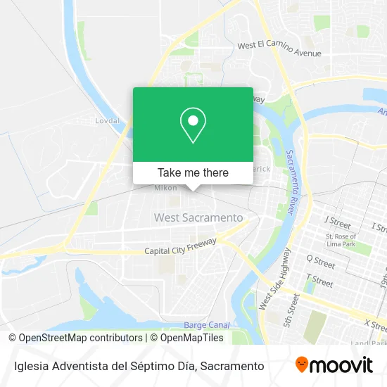 Mapa de Iglesia Adventista del Séptimo Día