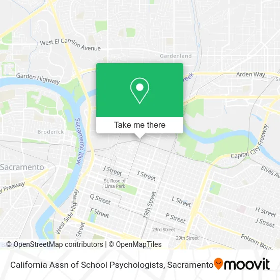 California Assn of School Psychologists map