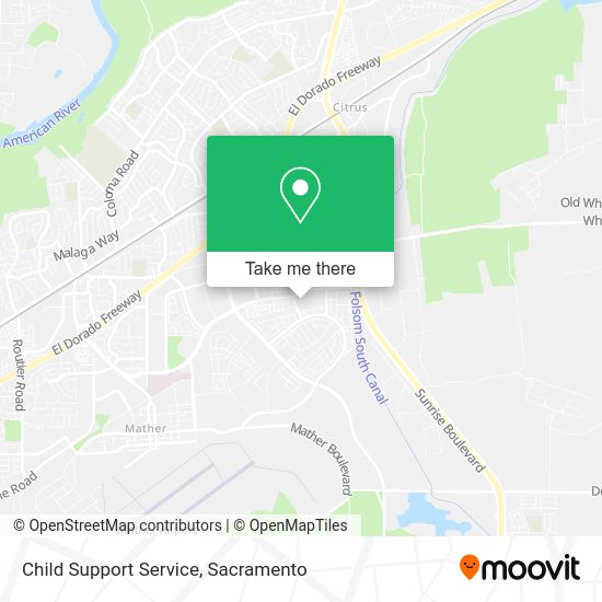 Child Support Service map