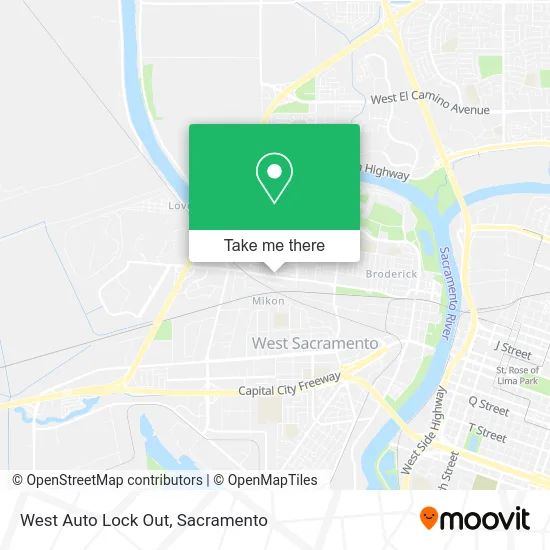 Mapa de West Auto Lock Out