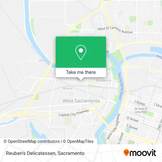 Mapa de Reuben's Delicatessen