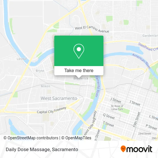 Daily Dose Massage map