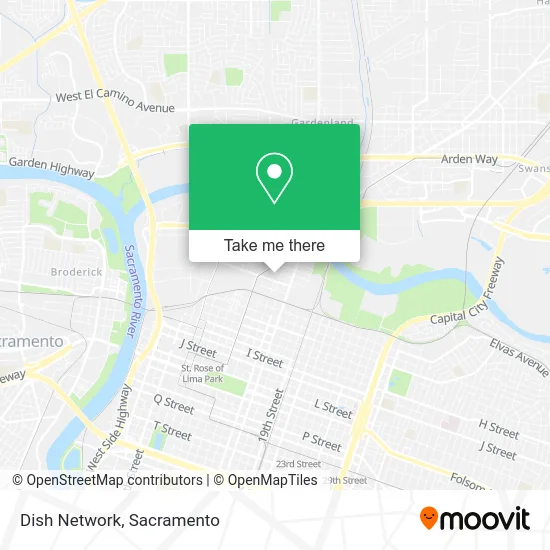 Mapa de Dish Network