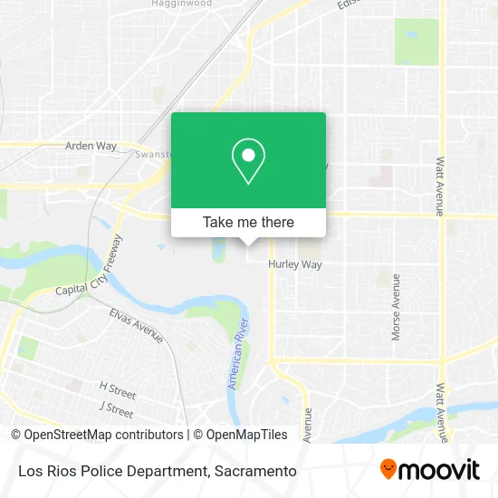Los Rios Police Department map