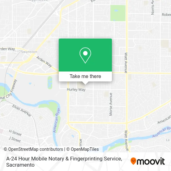 A-24 Hour Mobile Notary & Fingerprinting Service map