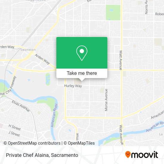 Private Chef Alaina map