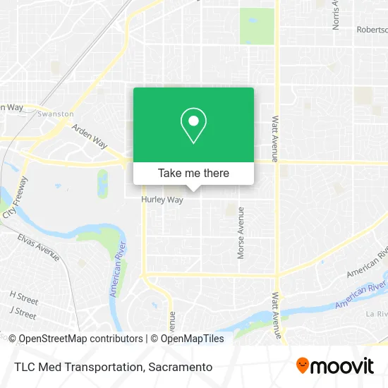 Mapa de TLC Med Transportation