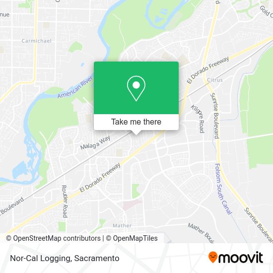 Nor-Cal Logging map