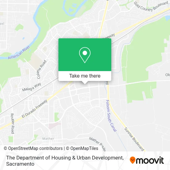 The Department of Housing & Urban Development map