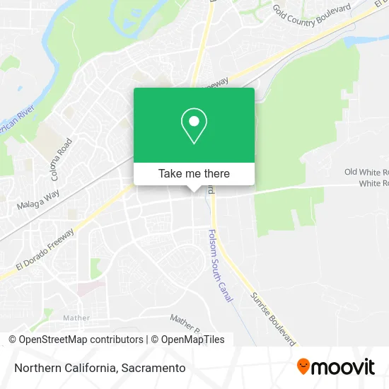 Northern California map