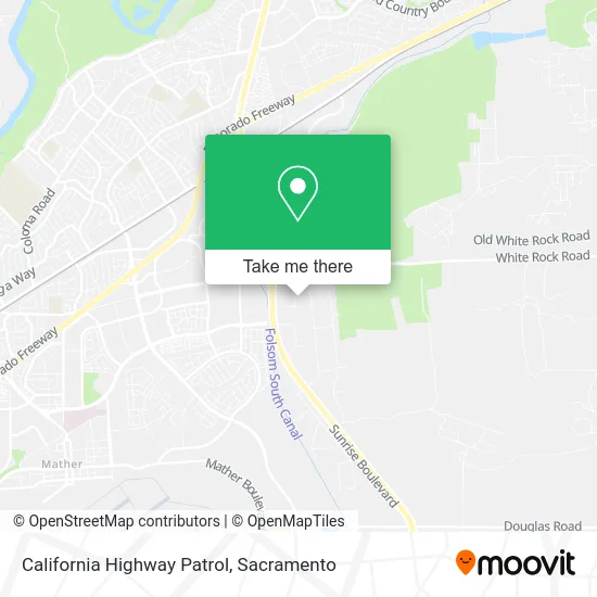 Mapa de California Highway Patrol