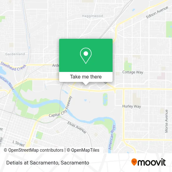 Detials at Sacramento map