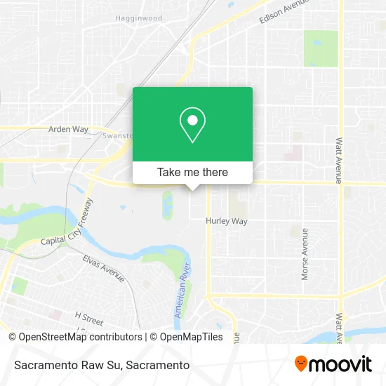 Mapa de Sacramento Raw Su
