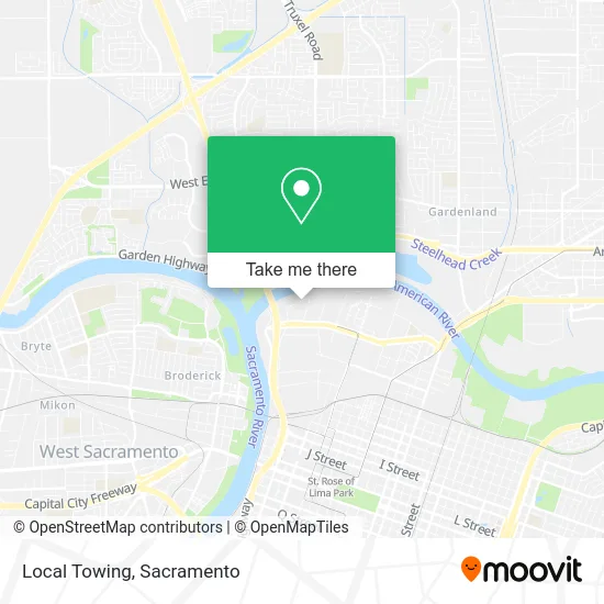 Local Towing map