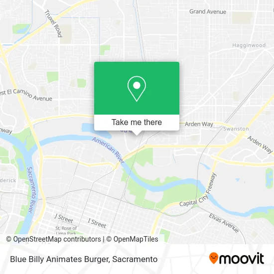 Mapa de Blue Billy Animates Burger