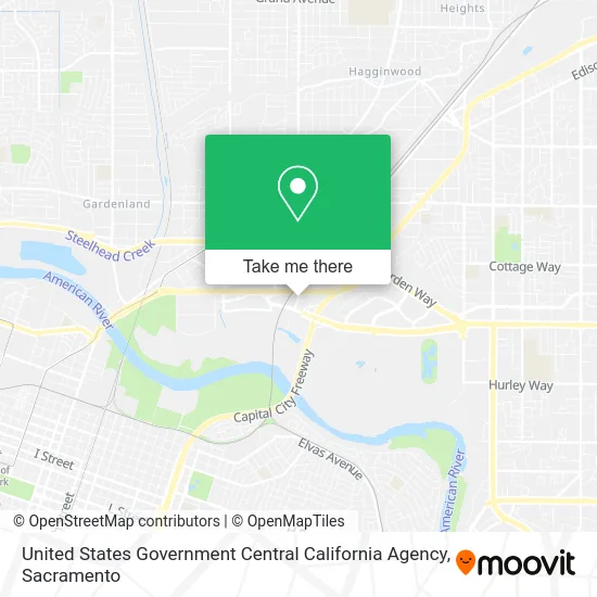 United States Government Central California Agency map