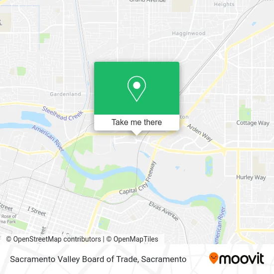 Mapa de Sacramento Valley Board of Trade