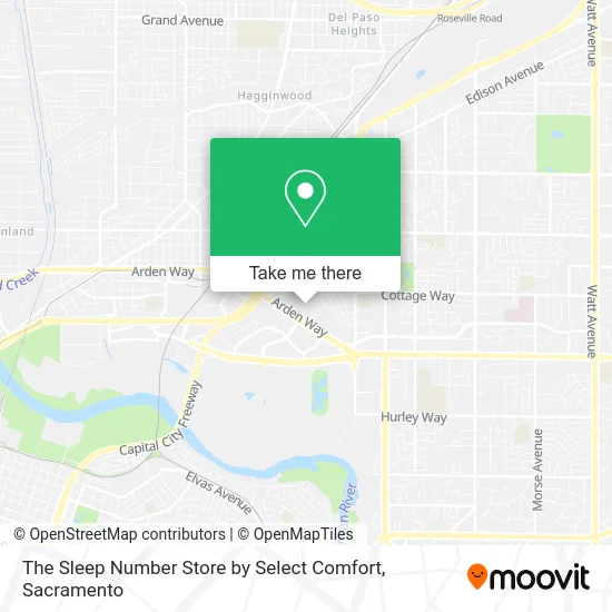 The Sleep Number Store by Select Comfort map
