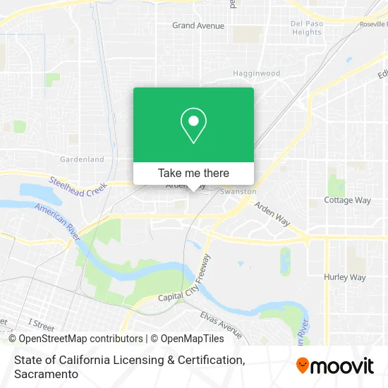 Mapa de State of California Licensing & Certification