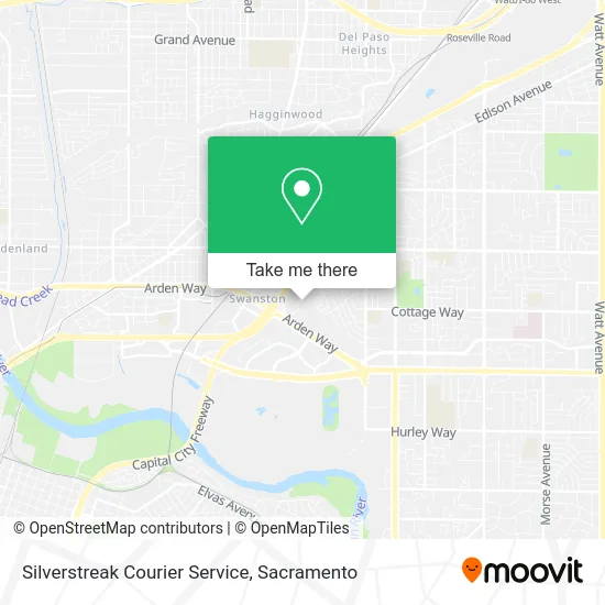 Mapa de Silverstreak Courier Service