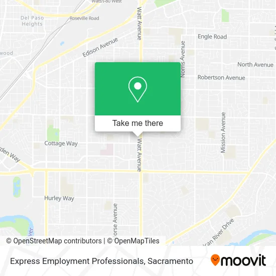 Express Employment Professionals map