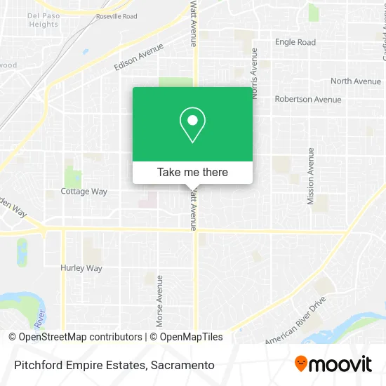 Pitchford Empire Estates map