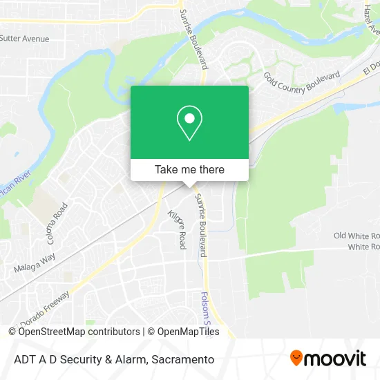 Mapa de ADT A D Security & Alarm